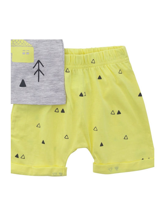 Funky Kinder Set mit Shorts Sommer 2Stück Gray