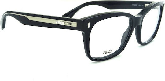 Fendi Дамски Ацетатен Черен Рамки за Очилa FF 0027 UDU