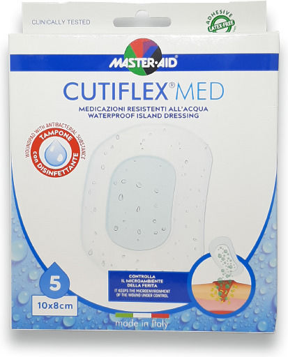 Master Aid Cutiflex Waterproof Plasters 10x8cm 5pcs