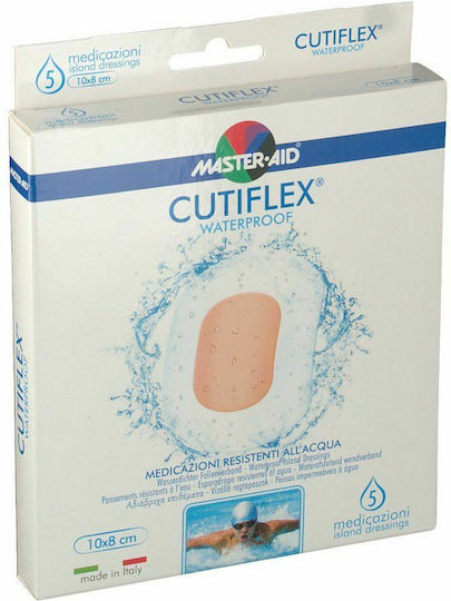 Master Aid Cutiflex Waterproof Plasters 10x8cm 5pcs