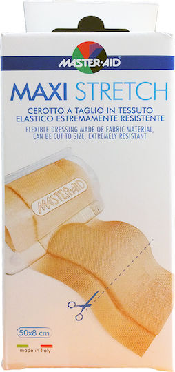 Master Aid Maxi Stretch Αυτοκόλλητη Γάζα 50x8cm 1τμχ