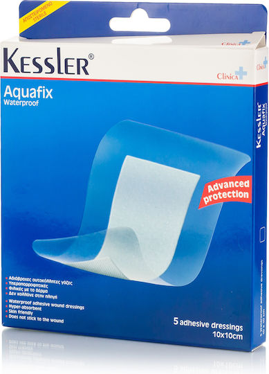 Kessler Aquafix Waterproof & Sterilized Plasters 10x10cm 5pcs