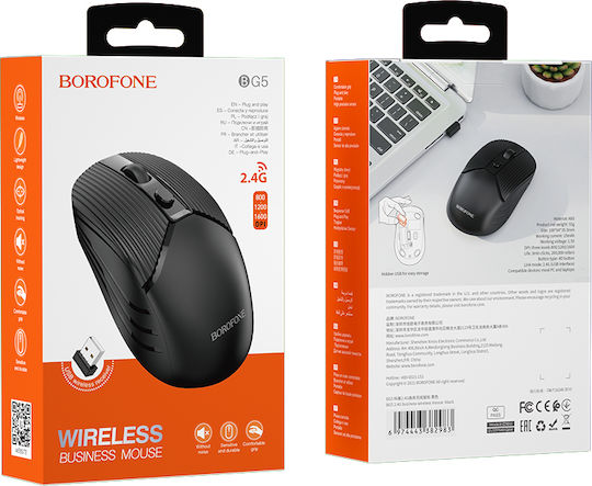 Borofone BG5 Wireless Mouse Negru