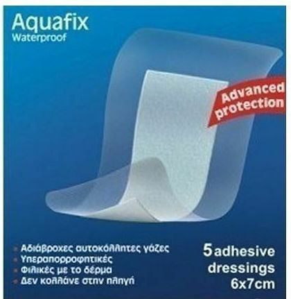 Kessler Aquafix Waterproof & Sterilized Plasters 7x6cm 5pcs
