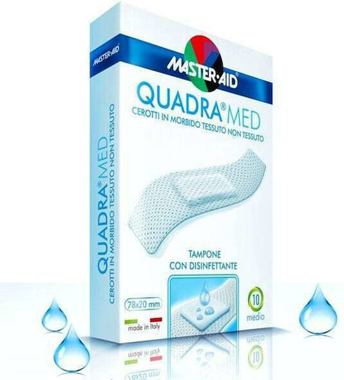 Master Aid Адхезивни пластири Quadra Med 78x20мм 10бр