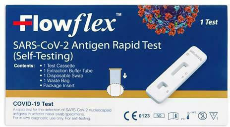 Acon FlowFlex 1pcs Self-Diagnostic Test for Rapid Detection Antigens with Nasal Sample
