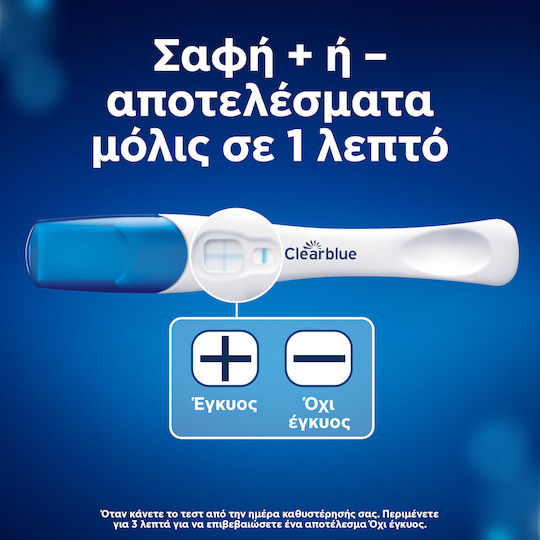 Clearblue Rapid Detection 1бр Тест за бременност с резултати още след 1 минута