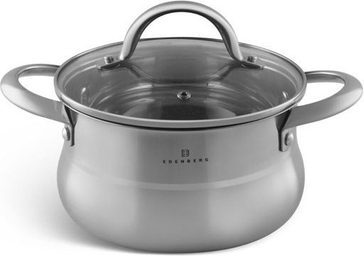 Edenberg Cookware Set Stainless Steel Silver 6 Pieces