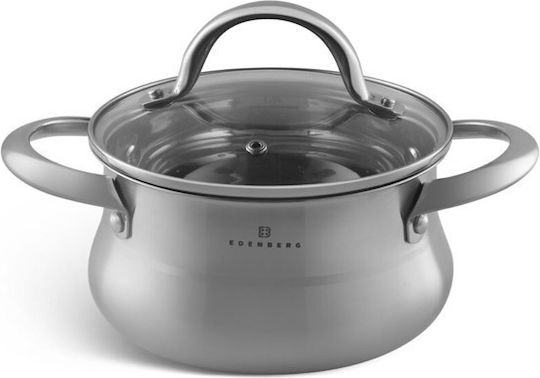 Edenberg Cookware Set Stainless Steel Silver 6 Pieces