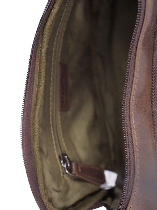 Leather Men's Bag Handbag Brown