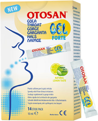 Otosan Gel Forte pentru Copii pentru Tuse Uscată fără Gluten Lămâie 10ml