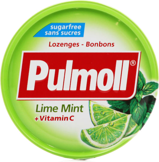 Pulmoll Vitamin C Καραμέλες για Παιδιά Χωρίς Ζάχαρη & Γλουτένη Λεμόνι & Μέντα 45gr