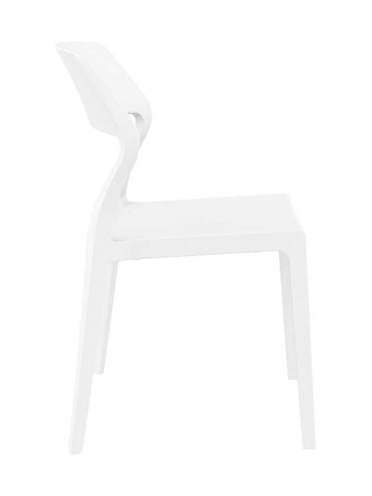 Градински Стол От Полипропилен Snow White 53x56x83см