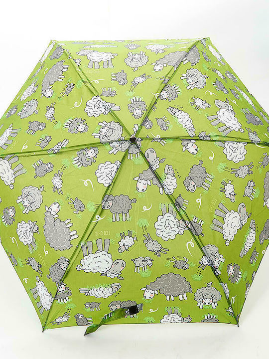 Eco Chic Regenschirm Kompakt Grün