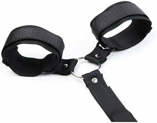 Dream Love OhMama! Fetish Collar With Wrist Restraints Σετ για Δέσιμο Λαιμού & Άκρων Black