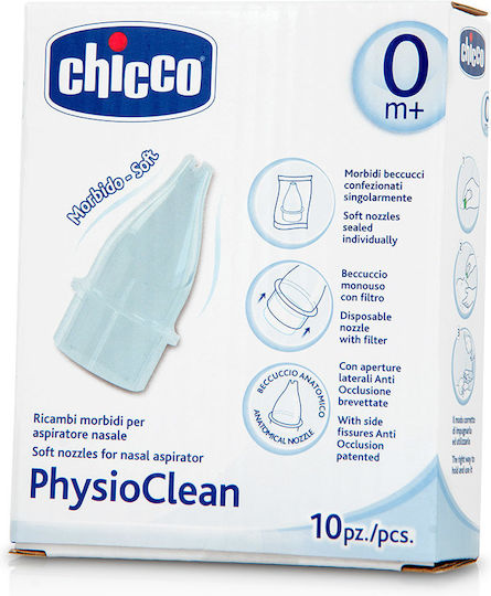 Chicco PhysioClean Ανταλλακτικά Ρινικού Αποφρακτήρα για Βρέφη και Παιδιά 10τμχ