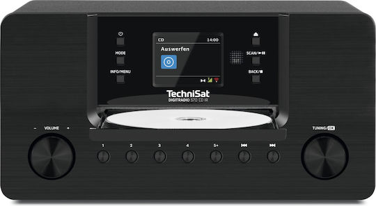 Technisat Soundsystem 2 DigitRadio 570 IR 0000/3953 10W mit CD / Digitale Medien Player, WiFi und Bluetooth Schwarz