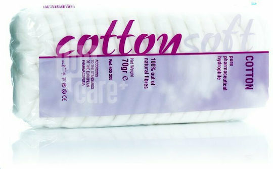 Asepta Cotton Soft 100% Hydrophilic Medical Cotton 70gr