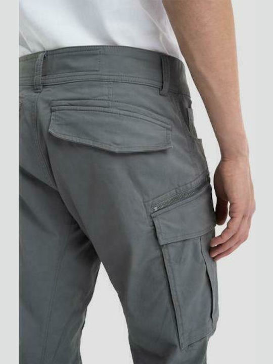 Trousers Cargo Elastic in Regular Fit Gray