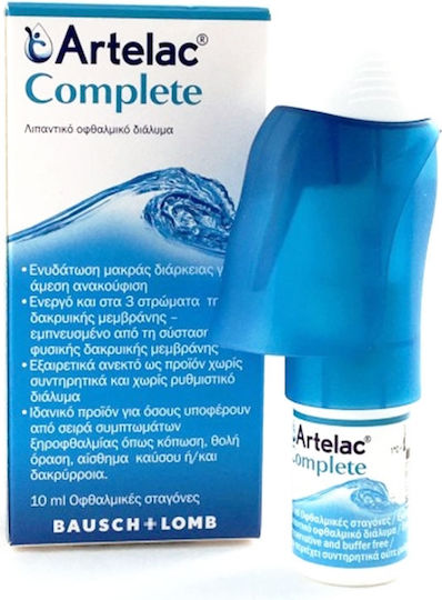 Bausch & Lomb Artelac Complete Dry Eye Drops 10ml
