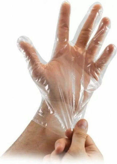 Guanti Guanti Polyethylene Examination Gloves Transparent 100pcs