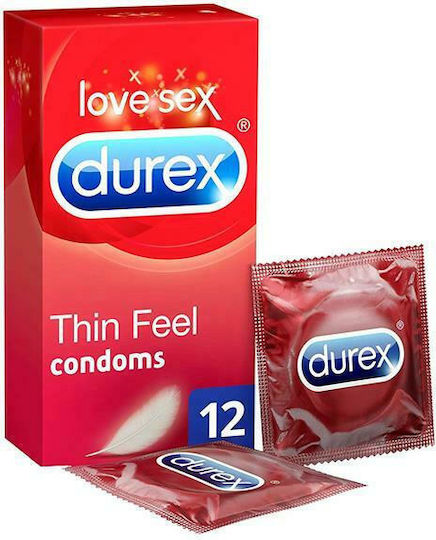 Durex Prezervative Feel Thin 12 buc 56mm Natural