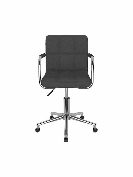 vidaXL Office Chair with Fixed Arms Dark Grey