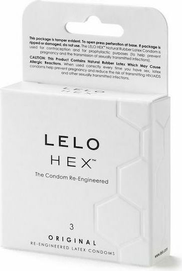 Lelo Lelo Kondome HEX Original 3er Pack 54mm Natürlich