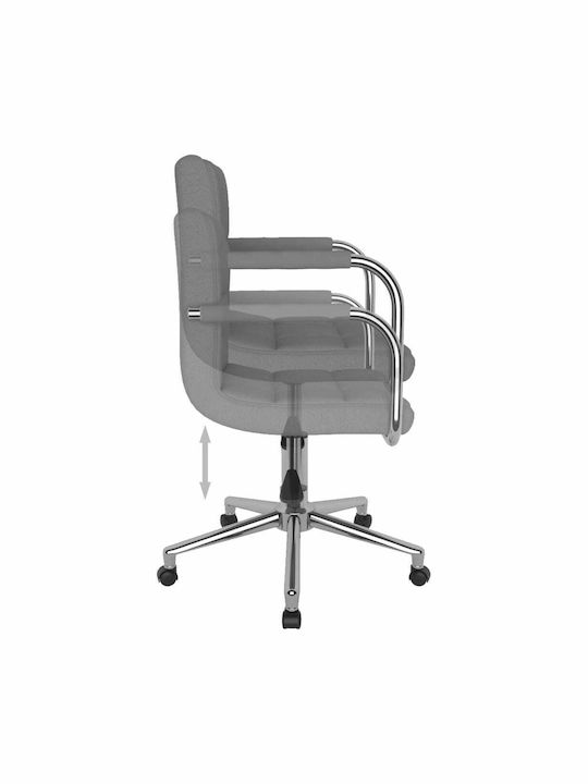 vidaXL Office Chair with Arms Open Grey