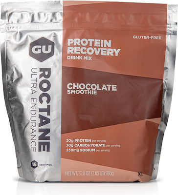 GU Protein Recovery Drink Mix Fără gluten cu Aromă de Ciocolata 915gr