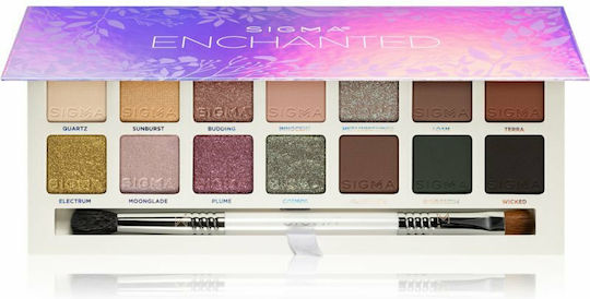 Sigma Beauty Enchanted Palette Paletă cu Farduri de Pleoape Matifiant Formă Solidă 19.3gr