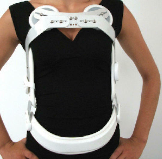 Medical Brace ΤC/38 Adjustable 3-Point Trunk Splint White