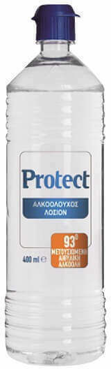 Protect Почистващ алкохолен лосион 93° 400мл