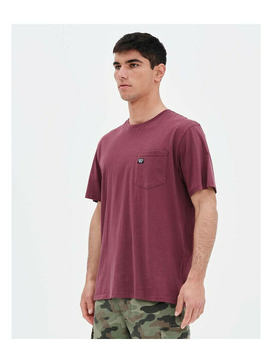 T-shirt Μπορντό