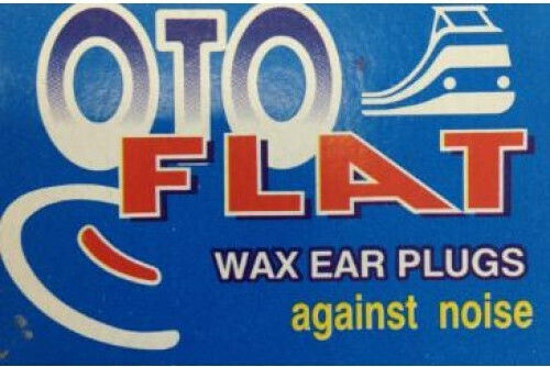 Oto Flat Wax Earplugs in White Colour 2 Pieces