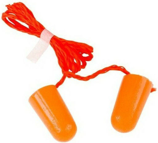 3M 1110 Earplugs with Safety Cord in Orange Colour 11-22-17