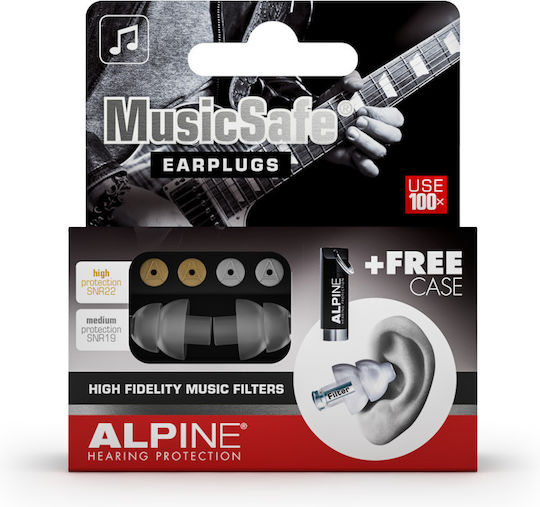 Alpine MusicSafe Earplugs in Transparent Colour 111.23.202 2 Pieces