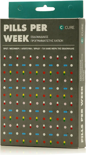 Matsuda Cure Weekly Pill Case with 28 Compartments in White color