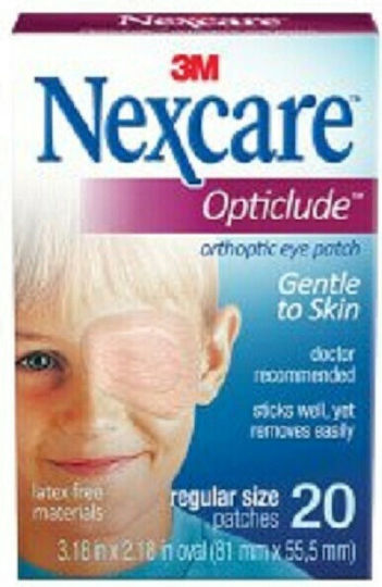 Nexcare Nexcare Opticlude Eye Patches Regular Size for Kids in Beige Colour 20 Pieces