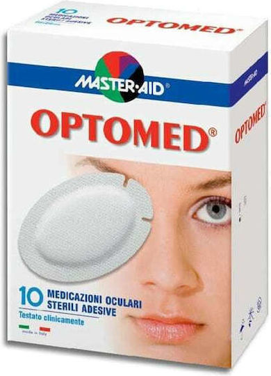 Master Aid Optomed Super Eye Patches for Kids in White Colour 96x66mm 10 Pieces