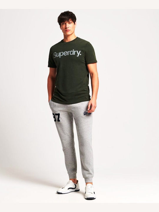 Superdry Ovin Vintage T-shirt Bărbătesc cu Mânecă Scurtă Kaki