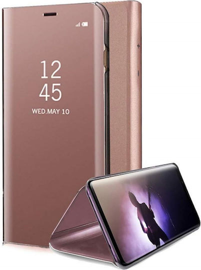 Hurtel Clear View Buchen Sie Kunststoff Rosa (Redmi 8)