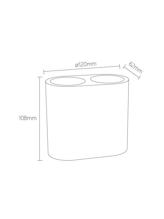 Sealskin Blend Tabletop Cup Holder Ceramic White