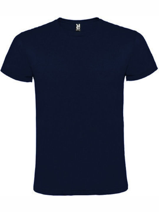Roly Atomic Ανδρικό Διαφημιστικό T-shirt Κοντομάνικο σε Navy Μπλε Χρώμα