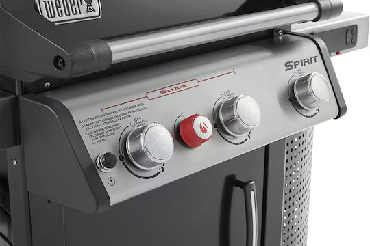 Weber Spirit SPX-335 GBS Smart Gasgrill Gusseisen Rost 61cmx45cmcm mit 3 cm 9.38kW und Seitenbrenner