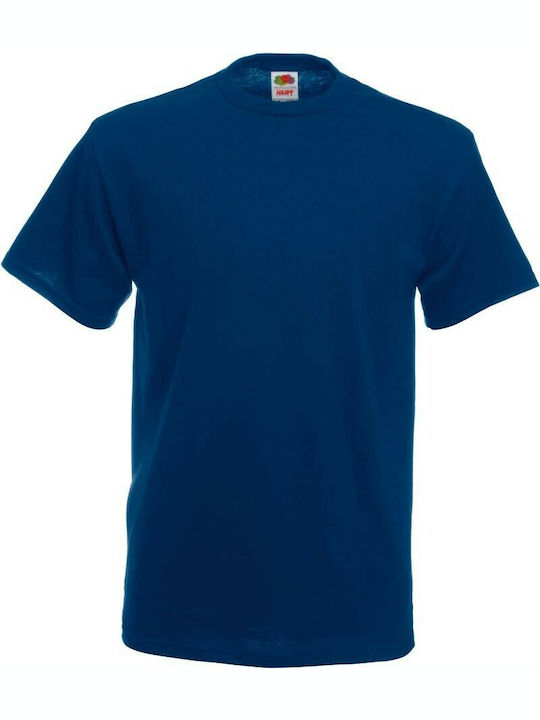 Fruit of the Loom Heavy T Men's Short Sleeve Promotional T-Shirt Navy Blue