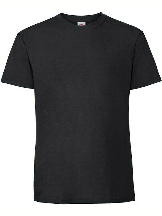 Fruit of the Loom Ringspun Premium T Men's Short Sleeve Promotional T-Shirt Black 61-422-0