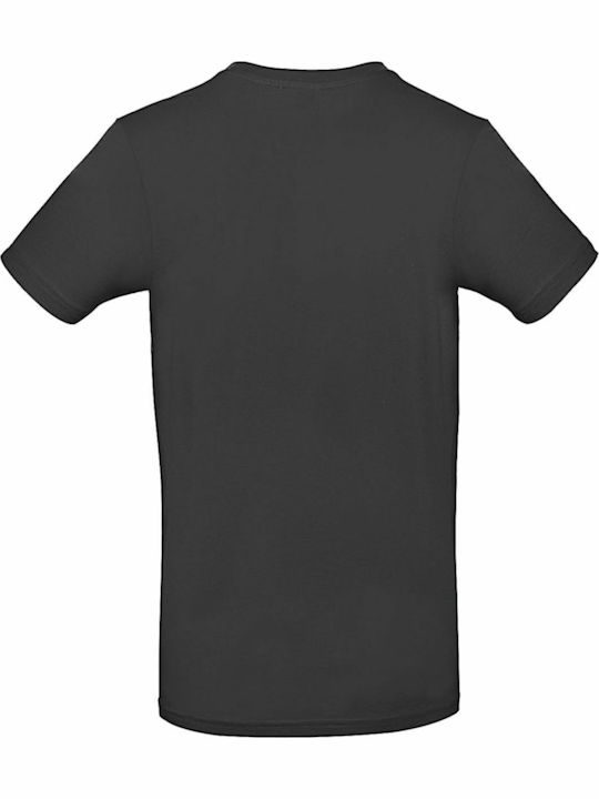 B&C E190 Ανδρικό Διαφημιστικό T-shirt Κοντομάνικο Used Black