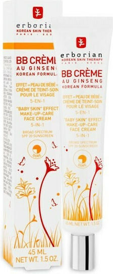 Erborian Au Ginseng BB Cream Лека Текстура Дневен Крем За Енхансване На Ефект И Хидратация SPF20 45мл