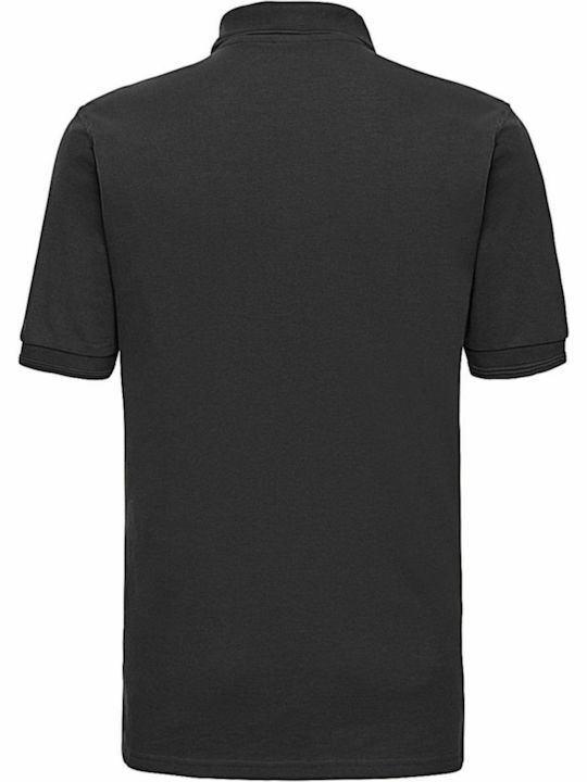 Russell Europe Hardwearing Men's Short Sleeve Promotional Blouse Black